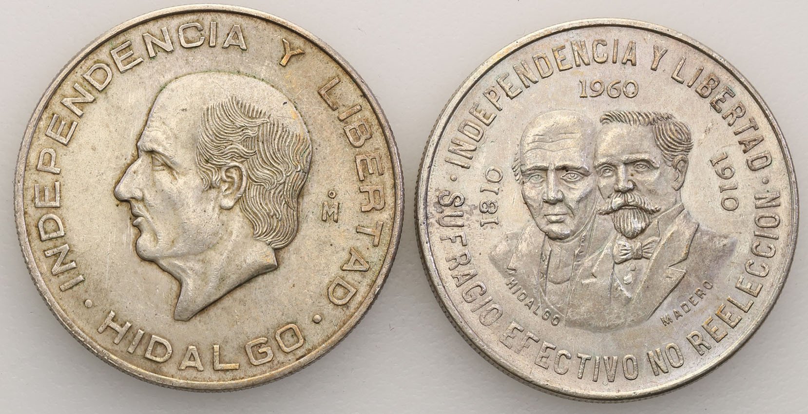 Meksyk. 10 pesos 1956 + 1960